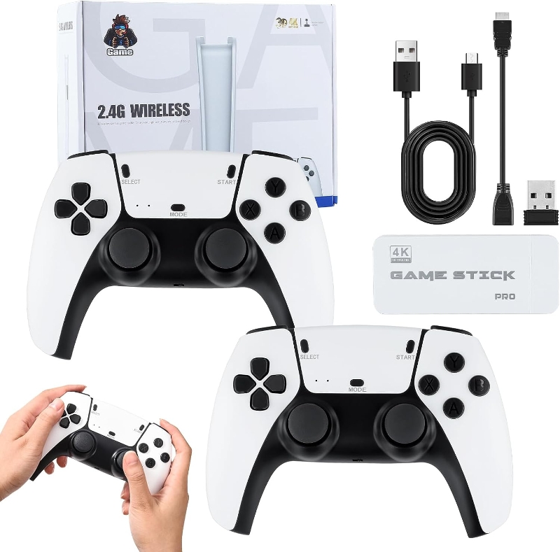 Picture of 2.4G Dual Wireless Controllers Games Console Video Game Stick TV 4K HDMI Output