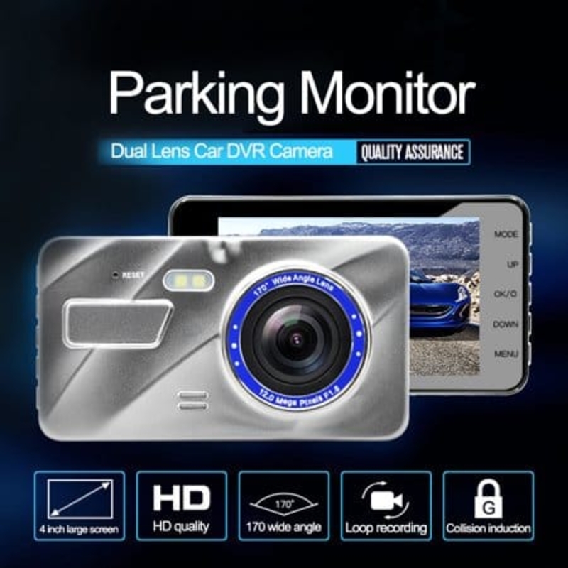 Picture of New 4” HD 1296P Car DVR Dual Lens Dash Cam Video Camera Recorder Night Vision