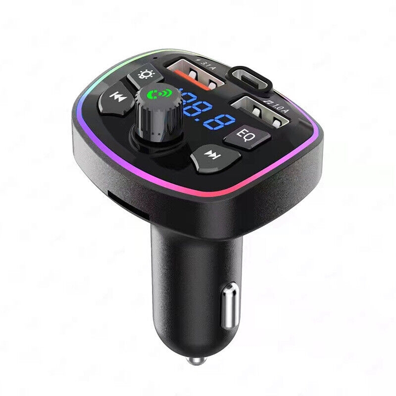 Picture of Wireless Bluetooth FM Transmitter MP3 Player USB Car Fast Charger Adapter V5.0
