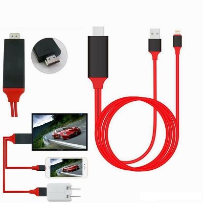 Picture of HDTV HDMI AV cable iphone digital TV USB lightning to HDMI TV Connector