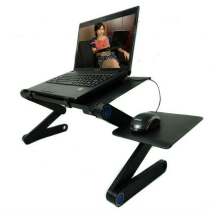 Picture of Foldable Tablet Holder Stand Folding Adjustable Desk Table Laptop Ergonomic