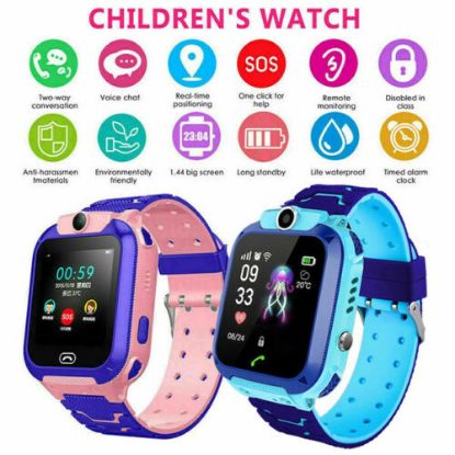 Picture of Smart Watch with GPS GSM Locator SOS Call Anti-lost For Kids Children