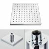 Picture of BATHROOM MIXER SHOWER SET TWIN HEAD ROUND SQUARE CHROME THERMOSTATIC VALVE