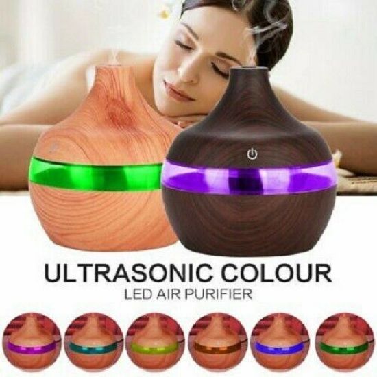 Picture of LED Colour Ultrasonic Aroma Essential Oil Diffuser Air Purifier Humidifier Round