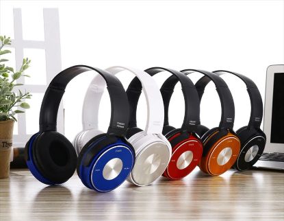 Picture of Wireless Bluetooth Headphones with Noise Cancelling Over-Ear Stereo Extra Bass