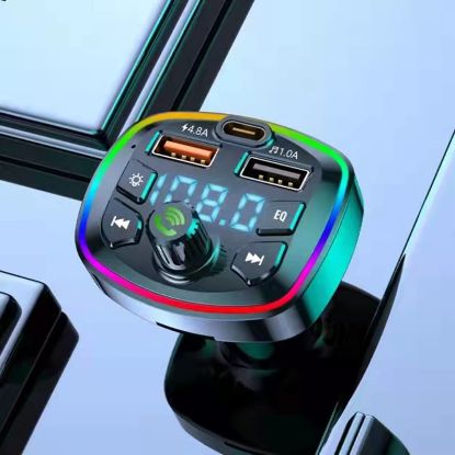 Picture of Wireless Bluetooth FM Transmitter MP3 Player USB Car Fast Charger Adapter V5.0